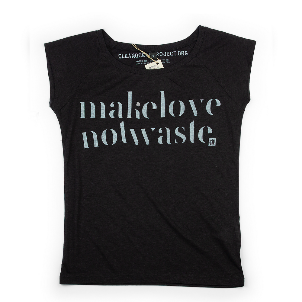 T-Shirt Woman „Make love not waste“