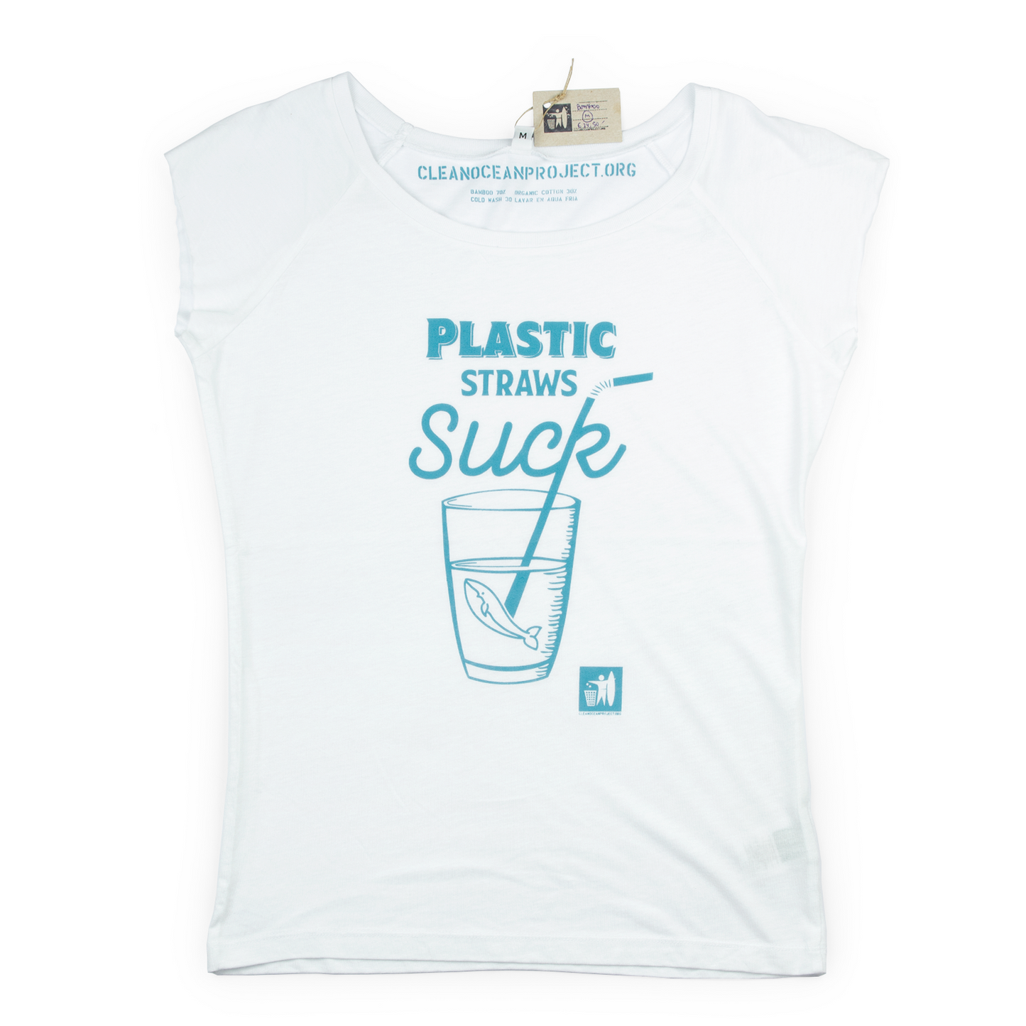 T-Shirt Woman „Plastic straws sucks“