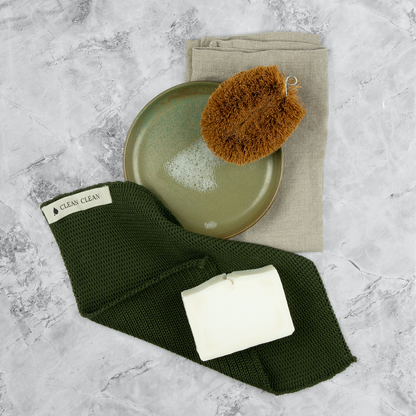Vegetable brush from coconut