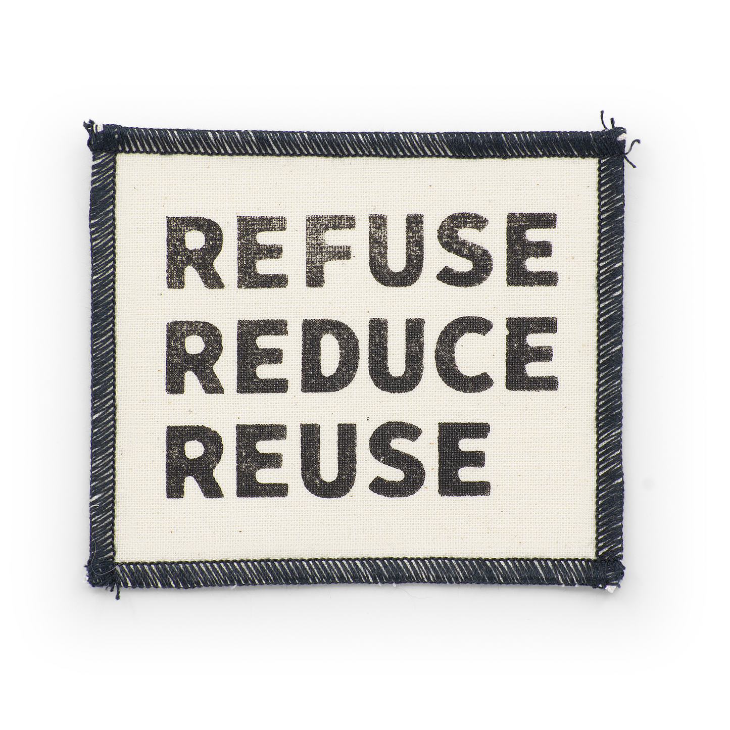 Bügelsticker "Refuse, reduce, reuse"