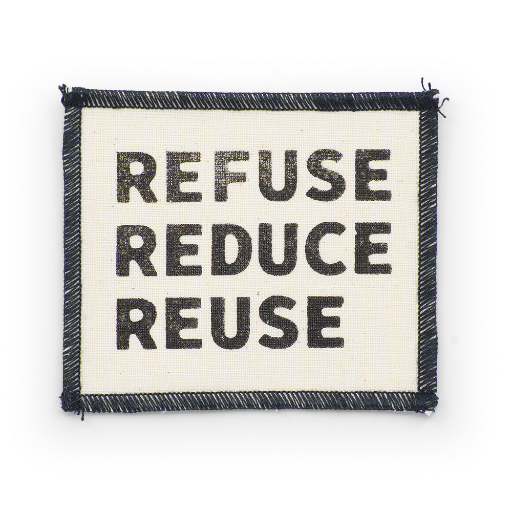 Iron-on sticker "Refuse, reduce, reuse"