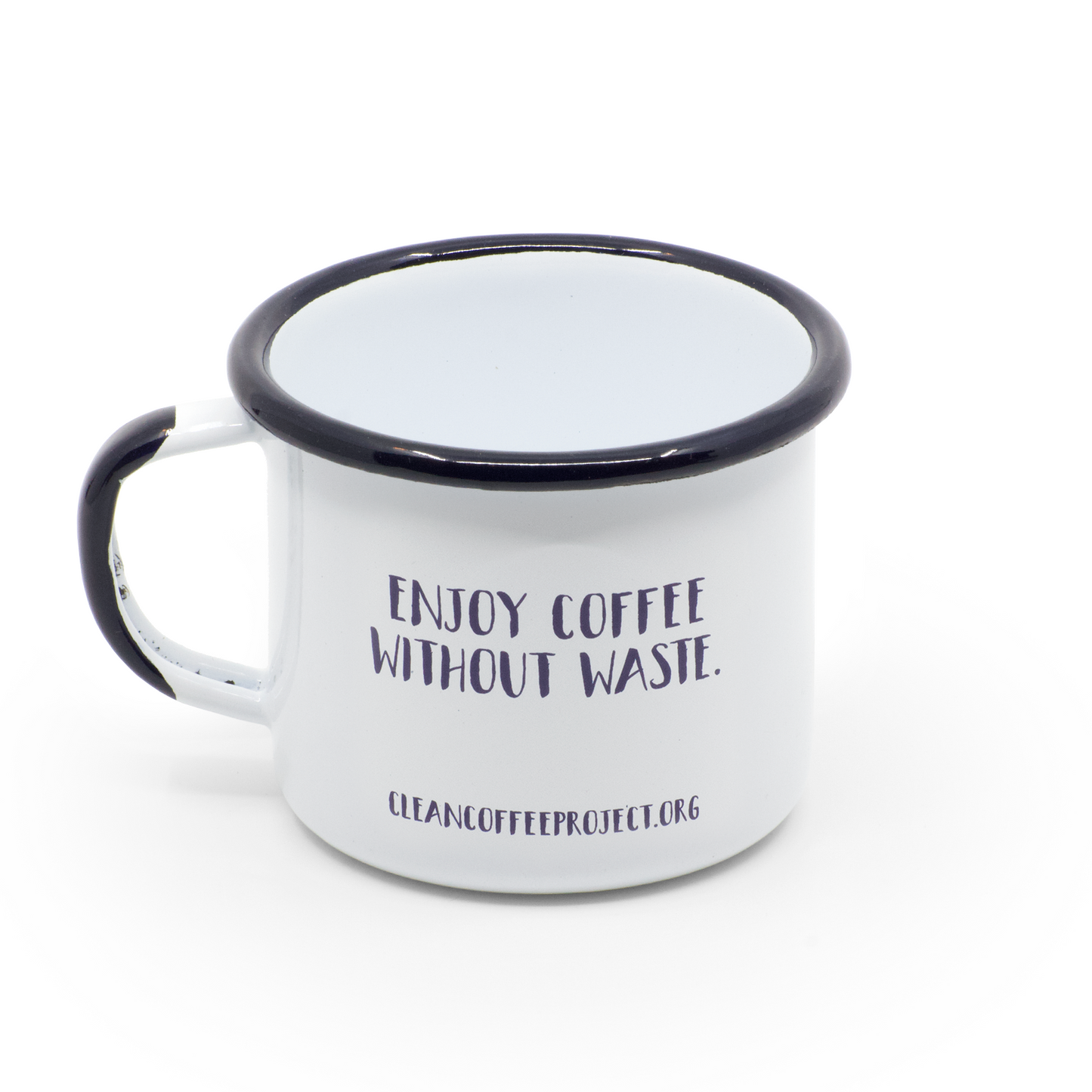 Enamel cup "Captain Clean Coffee"