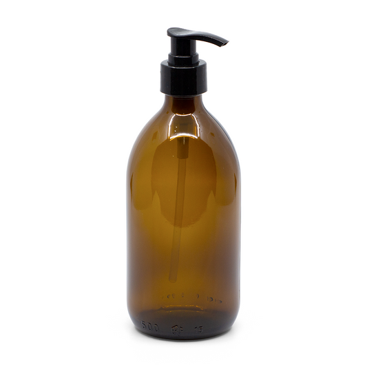 Brown Glass, 500 ml with dispenser