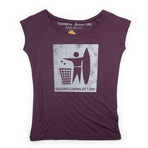 T-Shirt Woman Logo aubergine