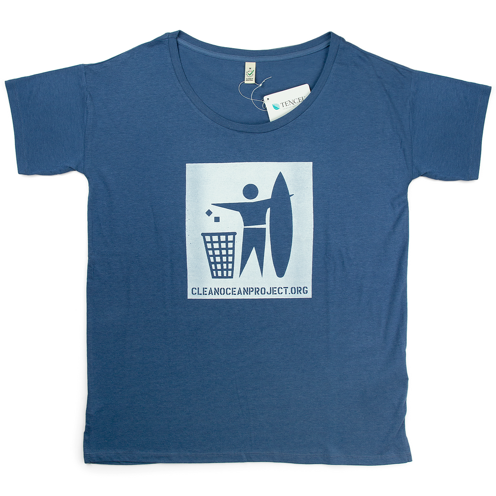 T-Shirt Woman Logo blau