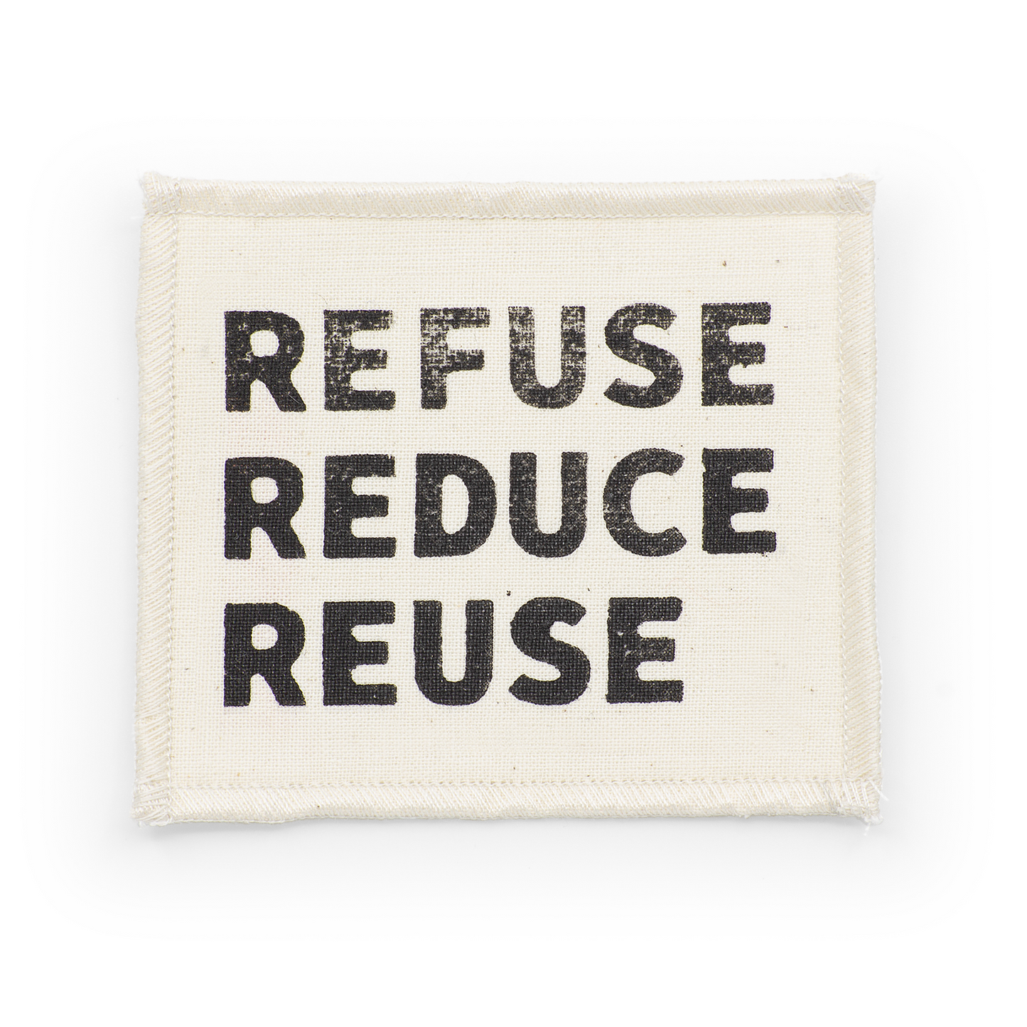 Bügelsticker "Refuse, reduce, reuse"